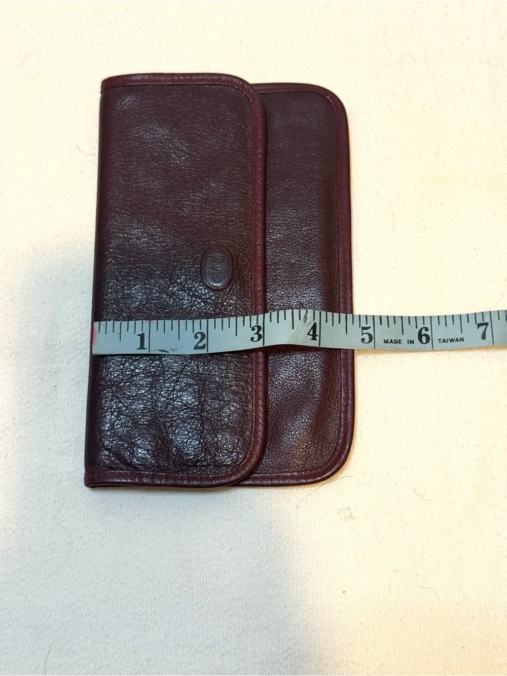 mundi Leather Flap Wallet - Dark Brown